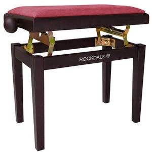 Деревянная банкетка для пианино с регулировкой высоты Rockdale Rhapsody 131 SV Rosewood Red