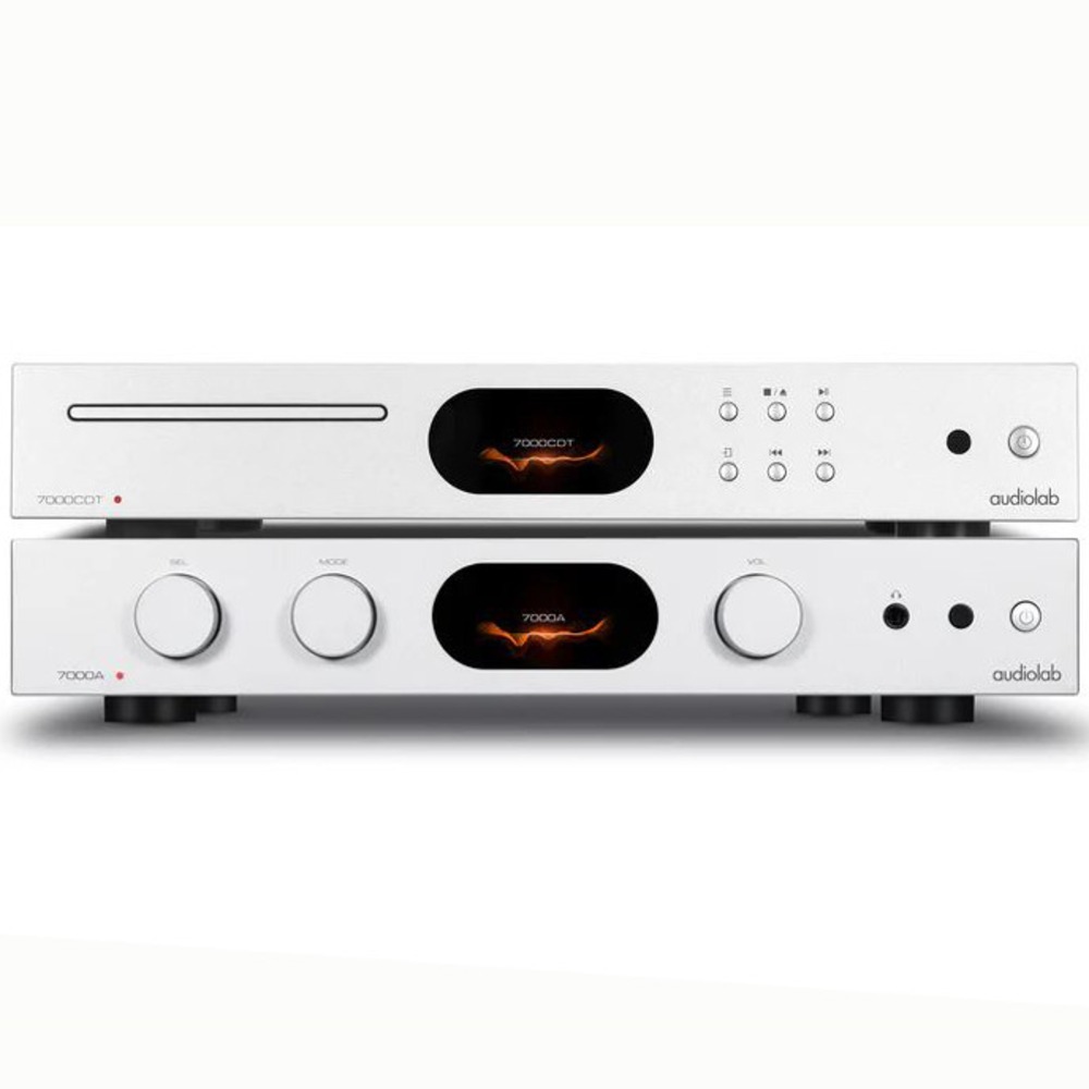 Комплект интегрального усилителя и CD-транспорта Audiolab 7000A & 7000CDT bundle Silver