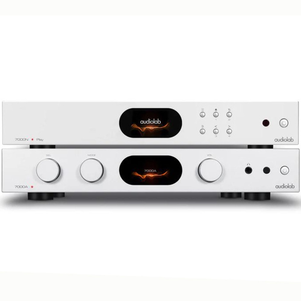 Комплект интегрального усилителя и сетевого проигрывателя Audiolab 7000A & 7000N Play bundle Silver