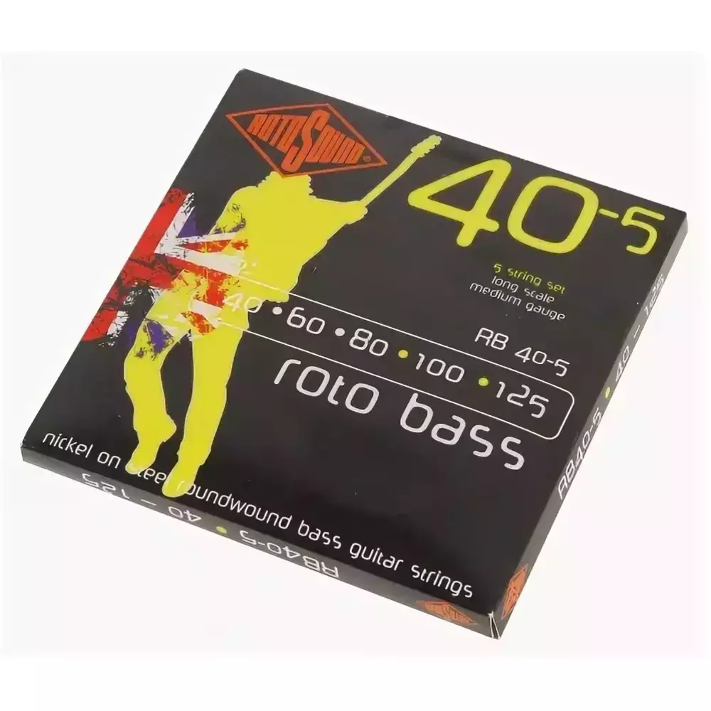 Комплект струн для 5-струнной бас-гитары 40-125 Rotosound RB40-5
