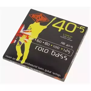 Комплект струн для 5-струнной бас-гитары 40-125 Rotosound RB40-5