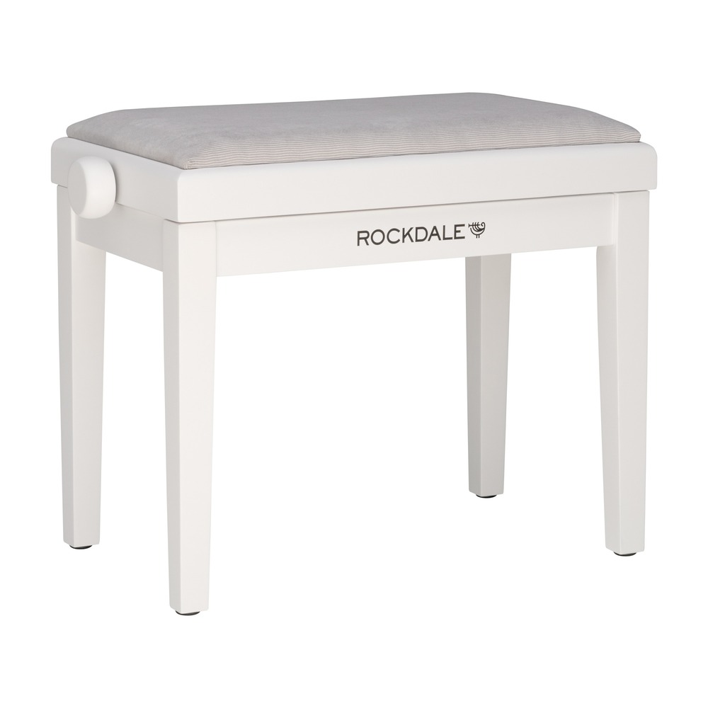 Банкетка для пианино Rockdale RHAPSODY 135 SV WHITE GREY