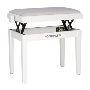 Банкетка для пианино Rockdale RHAPSODY 135 SV WHITE GREY