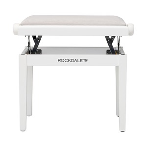 Банкетка для пианино Rockdale RHAPSODY 135 SV WHITE GREY