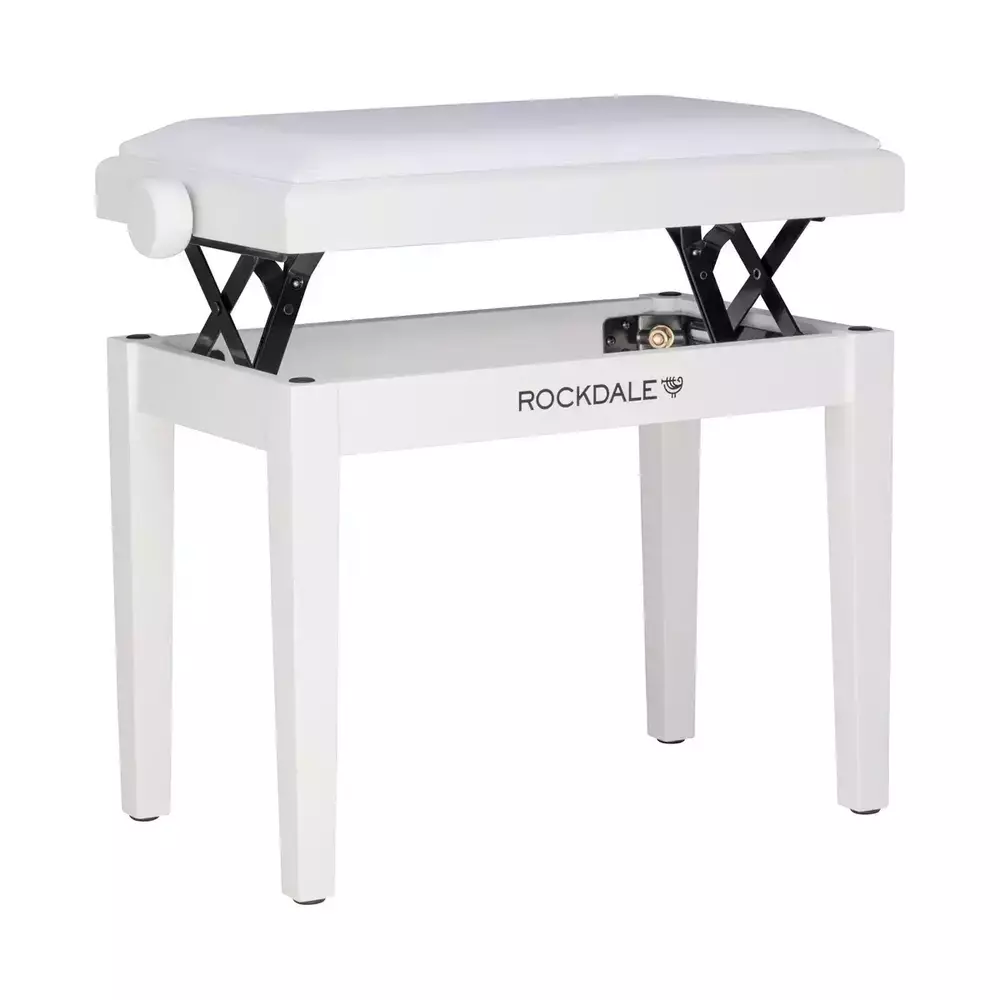 Банкетка для пианино Rockdale RHAPSODY 135 WHITE