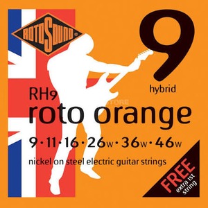 Комплект струн для 6-струнной электрогитары 9-46 Rotosound RH9
