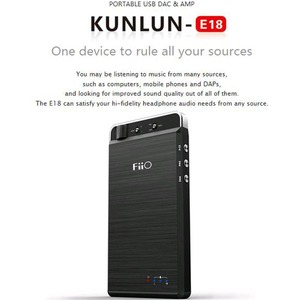 Усилитель для наушников портативный FiiO KUNLUN-E18 Black