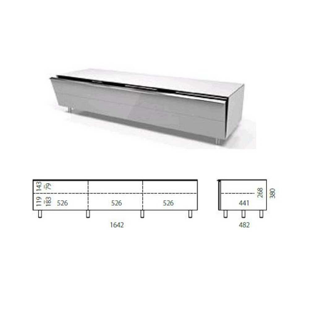 Тумба для ТВ Spectral Scala Front-SC1650-STS-SF