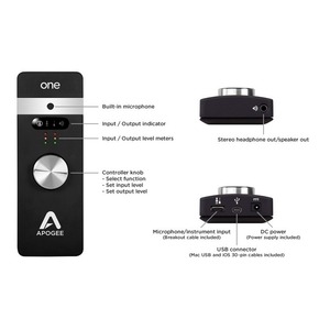 Внешняя звуковая карта с USB Apogee ONE - IOS - MAC