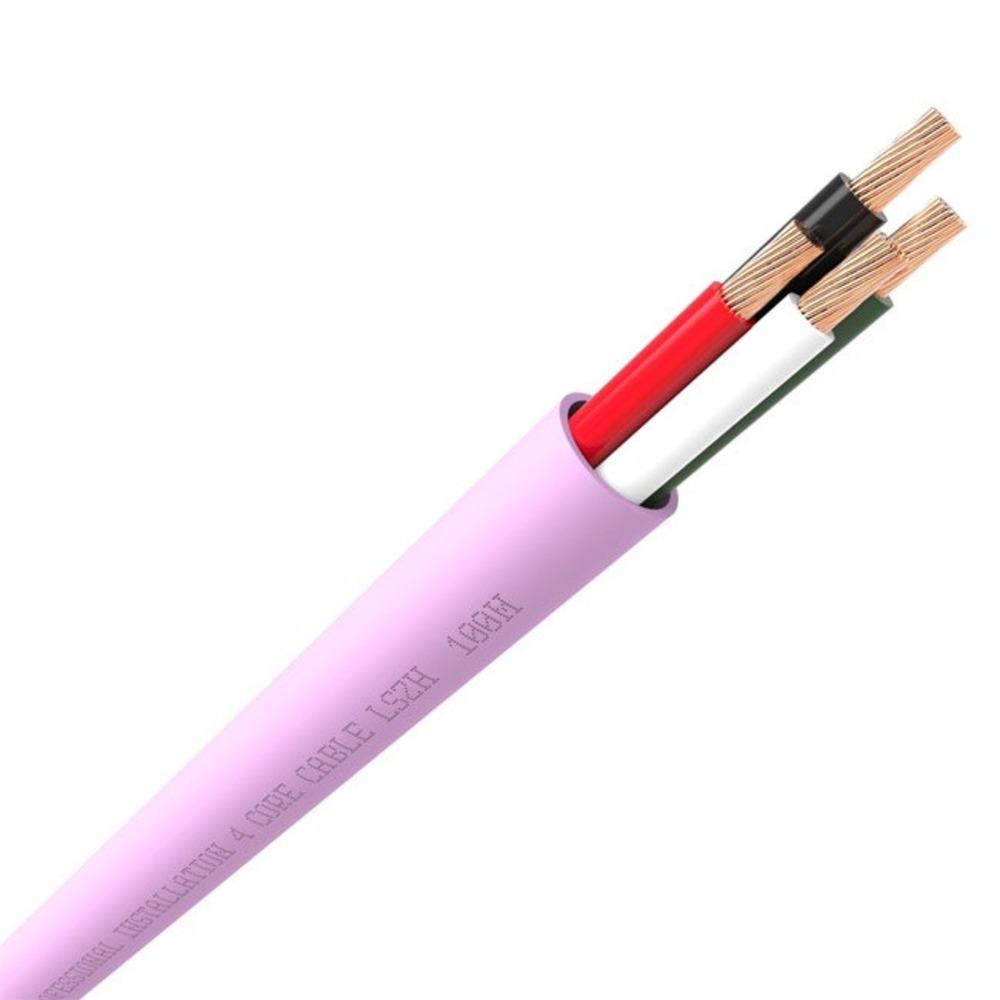 Кабель акустический с катушки Bi-Wire QED Professional QX16/4 LSZH Pink