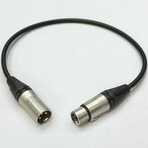 Кабель аудио 1xXLR - 1xXLR Canare (Арт. 390) L-2T2S BLK 0.5m