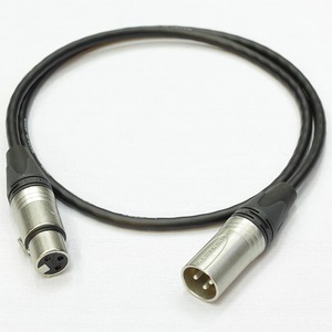 Кабель аудио 1xXLR - 1xXLR Canare (Арт. 393) L-2T2S BLK 0.9m