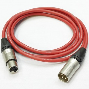 Кабель аудио 1xXLR - 1xXLR Canare (Арт. 395) L-2T2S RED 1.9m