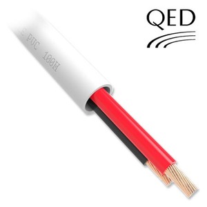 Кабель акустический с катушки двухжильный QED Professional QX16/2 PVC White