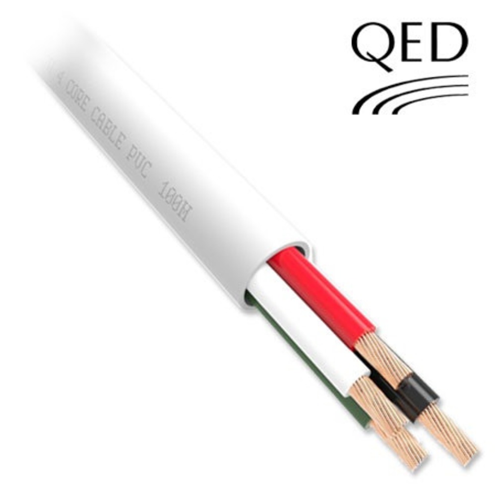 Кабель акустический с катушки Bi-Wire QED Professional QX16/4 PVC White