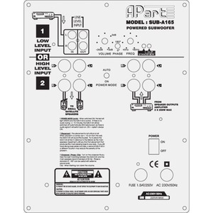Активный сабвуфер Apart SUBA165