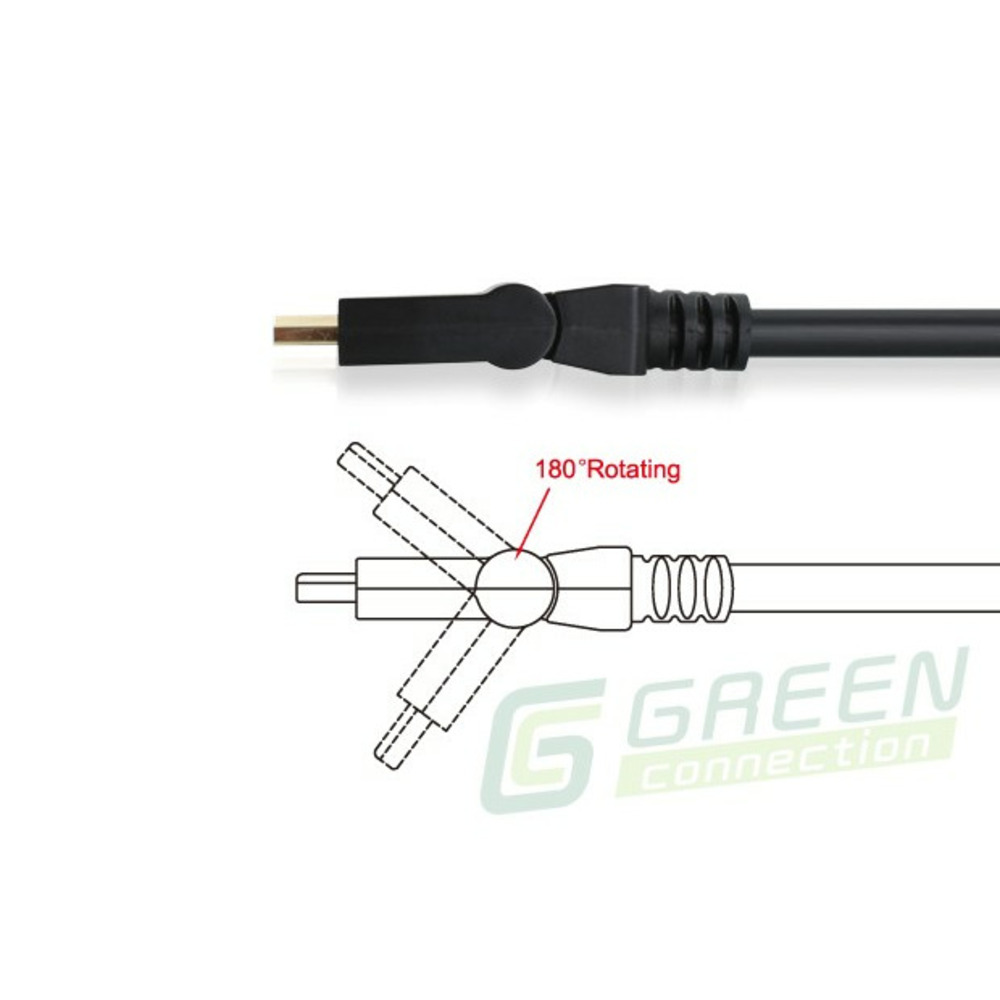 Кабель HDMI - HDMI Greenconnect GC-HM019 1.8m