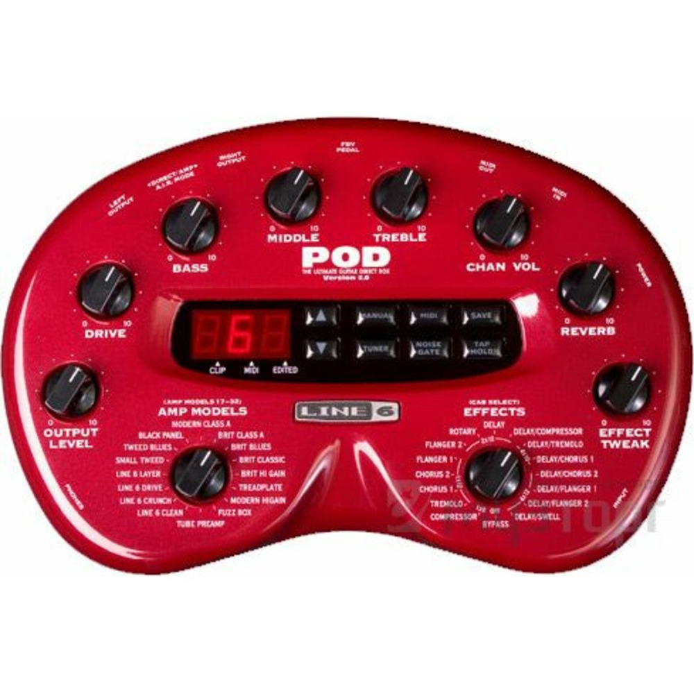 Гитарный процессор Line 6 POD 2 DIRECT DESKTOP GUITAR PREAMPLIFIER