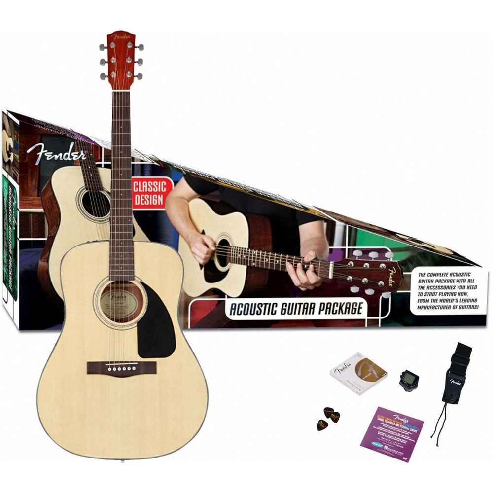 Акустическая гитара Fender CD-60 Dreadnought Pack Natural