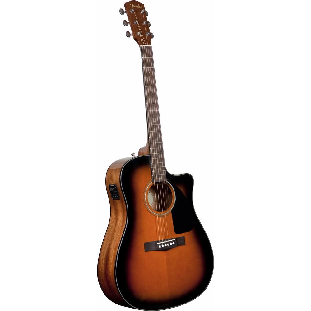 Электроакустическая гитара Fender CD-60CE Dreadnought Braun Sunburst W/Fishman Miniq Preamp