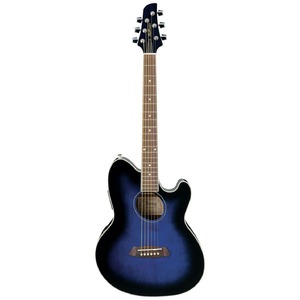 Электроакустическая гитара IBANEZ TCY10E Transparent Blue Sunburst