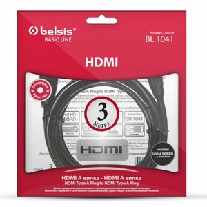 Кабель HDMI - HDMI Belsis BL1041 3.0m