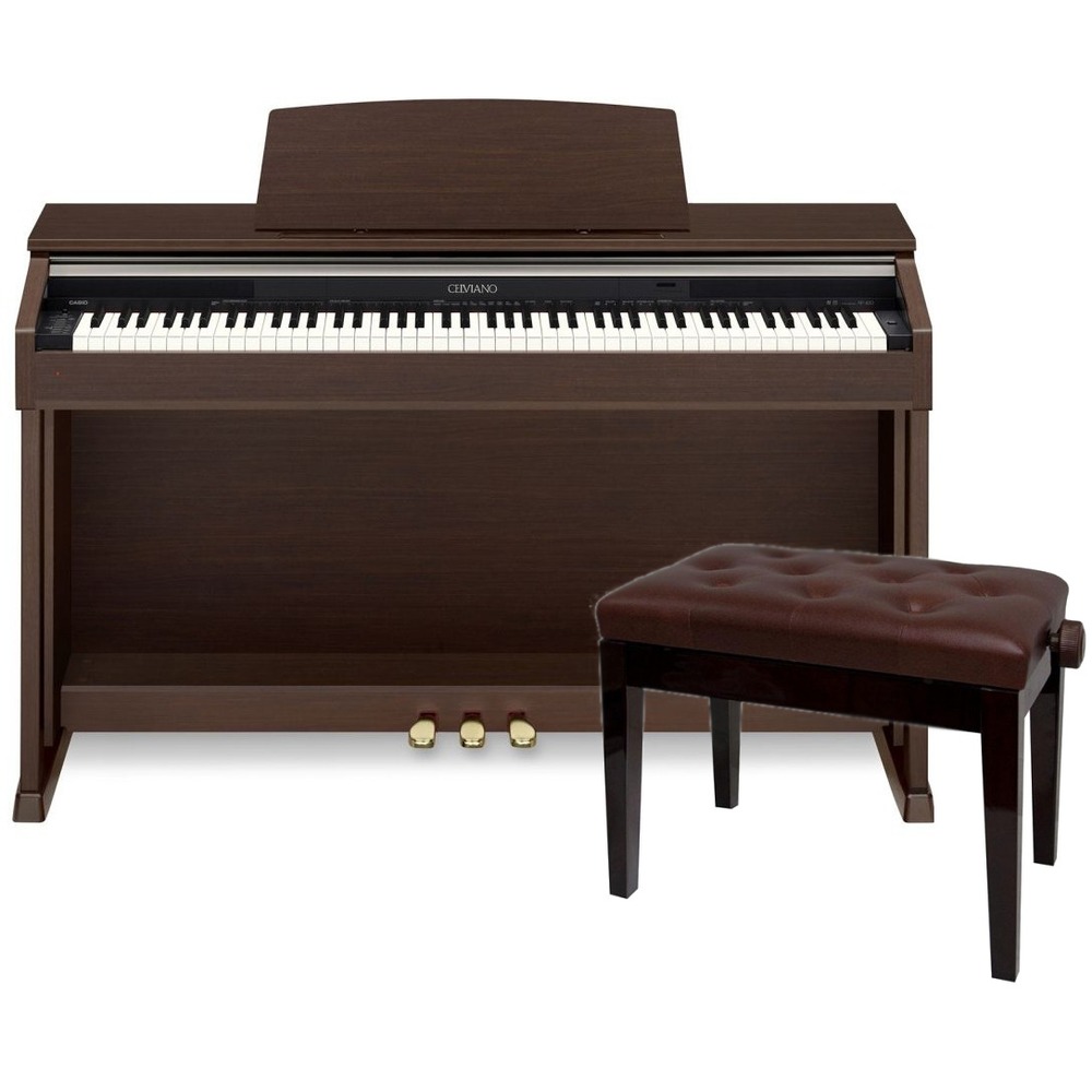 Пианино цифровое Casio Celviano AP-250BN + Vision AP-5102 Brown