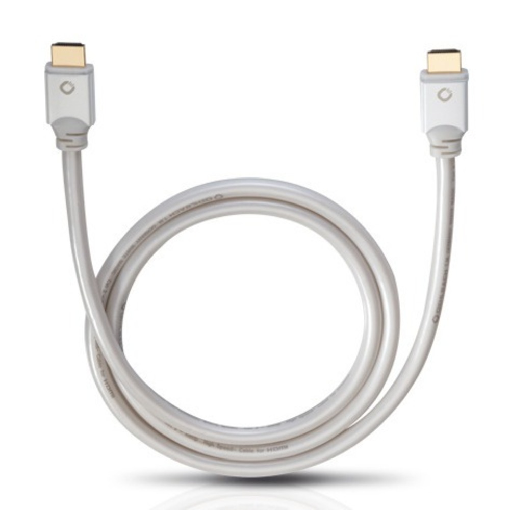 Кабель HDMI - HDMI Oehlbach 92474 White Magic 2.2m