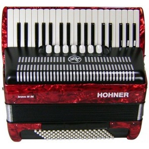 Аккордеон Hohner Bravo III 96 (A1673/4073) red