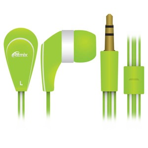 Наушники внутриканальные классические Ritmix RH-181 Green