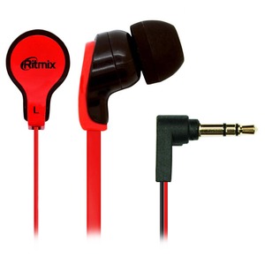 Наушники внутриканальные классические Ritmix RH-183 Red