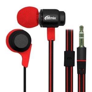 Наушники внутриканальные классические Ritmix RH-185 Red