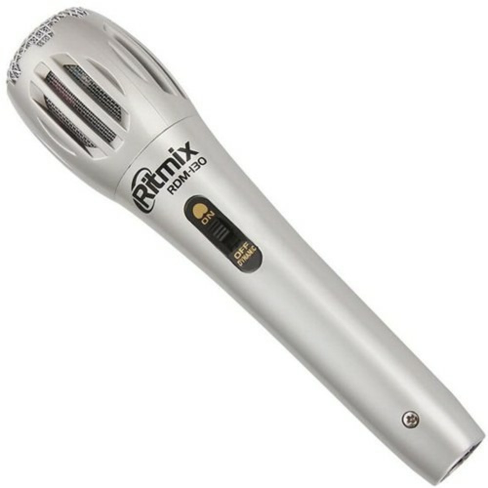 Вокальный микрофон (динамический) Ritmix RDM-130 Silver