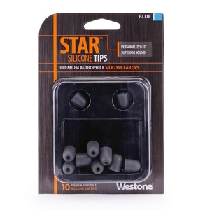 Сменные амбушюры Westone 62808 STAR Silicone Tips Blue (10 pack)