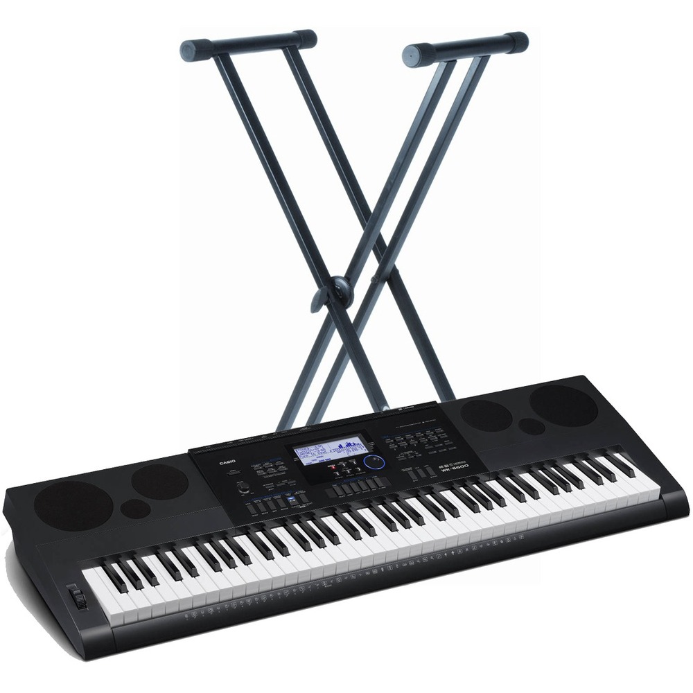 Цифровой синтезатор Casio WK-6600 + Quik Lok T20